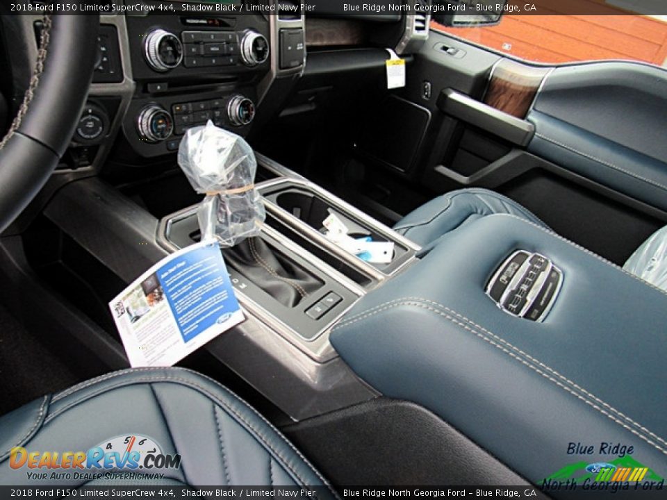 2018 Ford F150 Limited SuperCrew 4x4 Shadow Black / Limited Navy Pier Photo #24