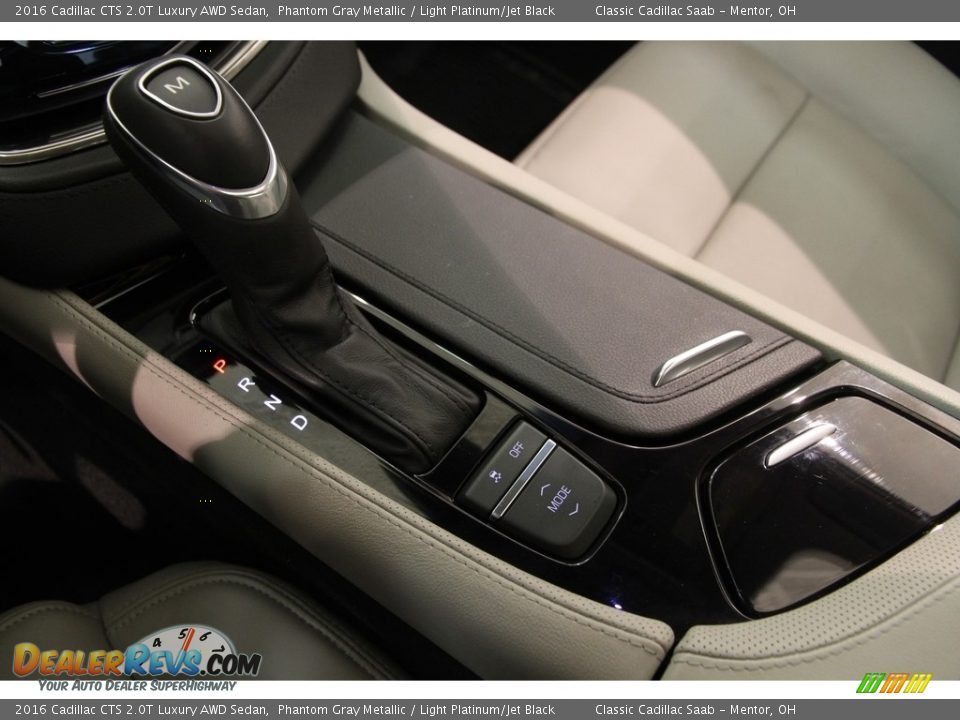 2016 Cadillac CTS 2.0T Luxury AWD Sedan Phantom Gray Metallic / Light Platinum/Jet Black Photo #14