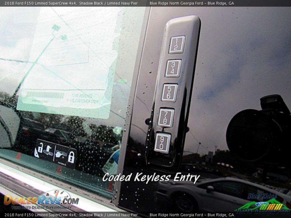 2018 Ford F150 Limited SuperCrew 4x4 Shadow Black / Limited Navy Pier Photo #25