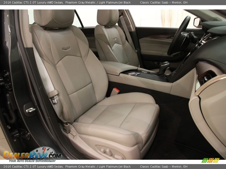 2016 Cadillac CTS 2.0T Luxury AWD Sedan Phantom Gray Metallic / Light Platinum/Jet Black Photo #16