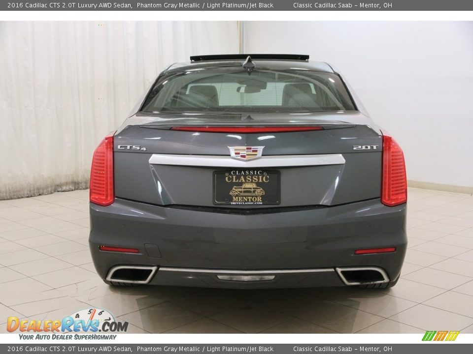 2016 Cadillac CTS 2.0T Luxury AWD Sedan Phantom Gray Metallic / Light Platinum/Jet Black Photo #20