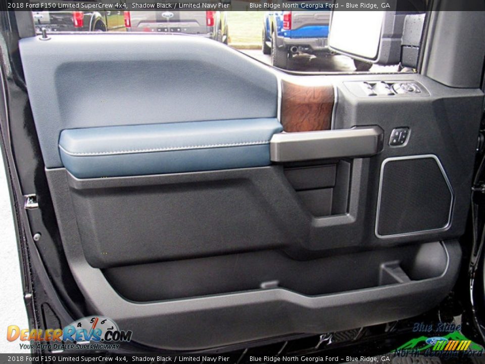 2018 Ford F150 Limited SuperCrew 4x4 Shadow Black / Limited Navy Pier Photo #32