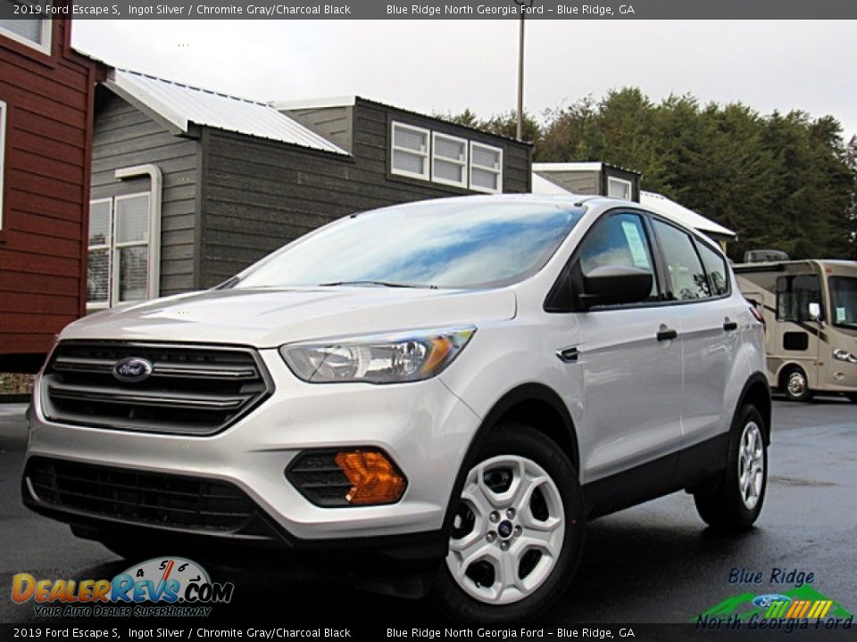 2019 Ford Escape S Ingot Silver / Chromite Gray/Charcoal Black Photo #1