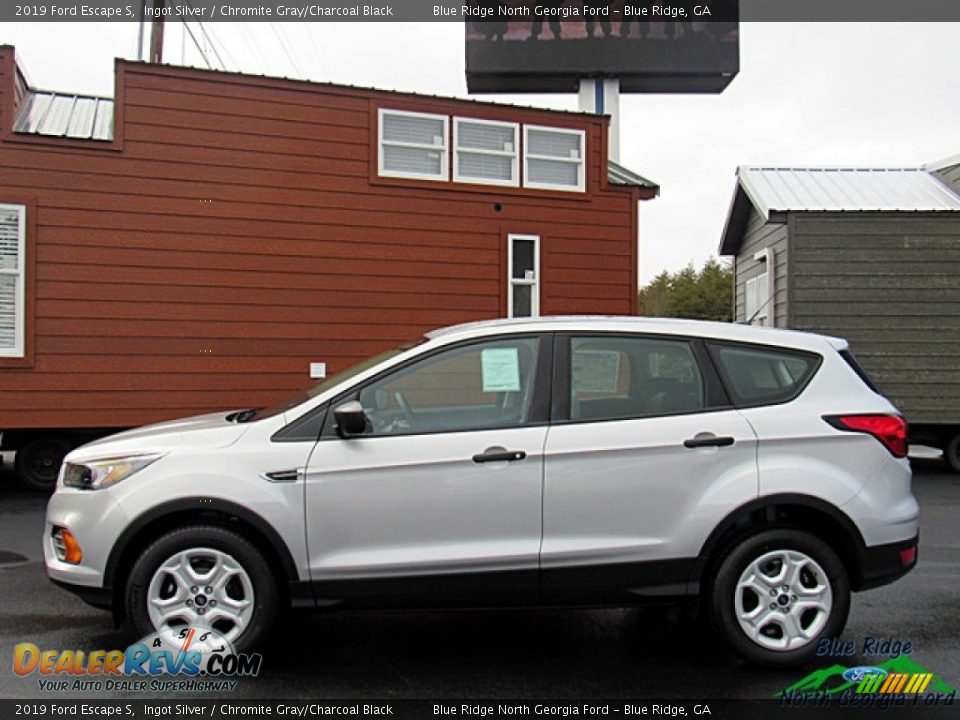 2019 Ford Escape S Ingot Silver / Chromite Gray/Charcoal Black Photo #2