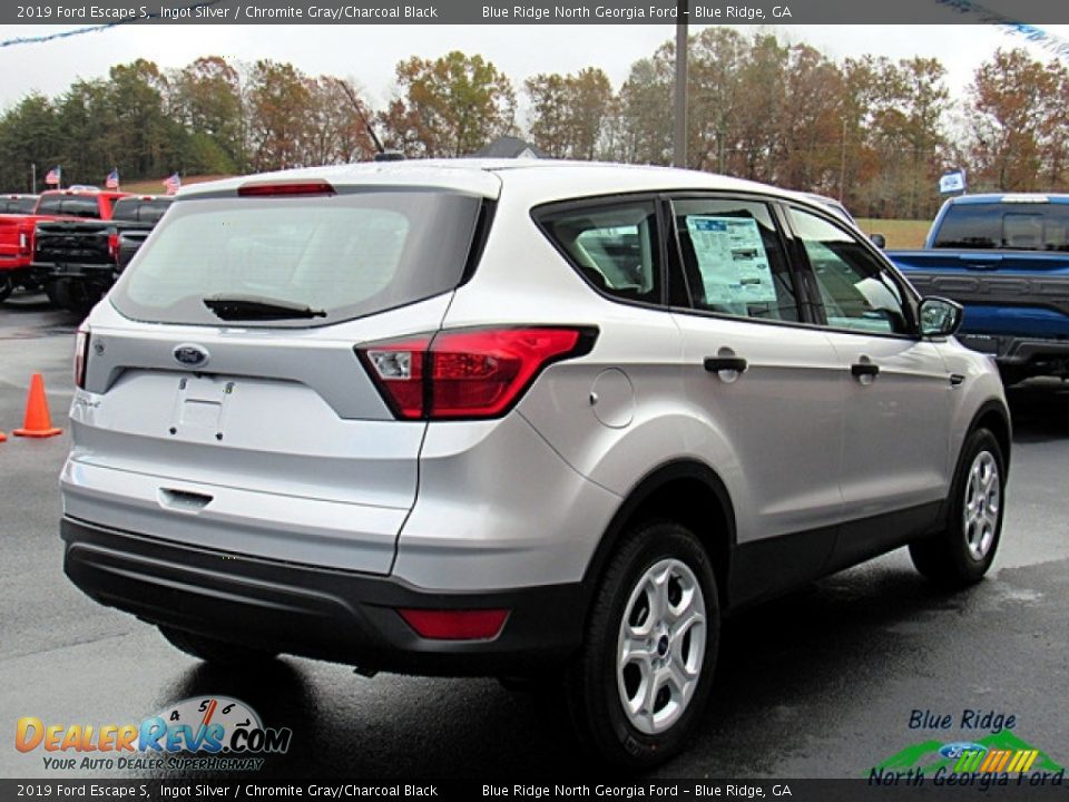 2019 Ford Escape S Ingot Silver / Chromite Gray/Charcoal Black Photo #5