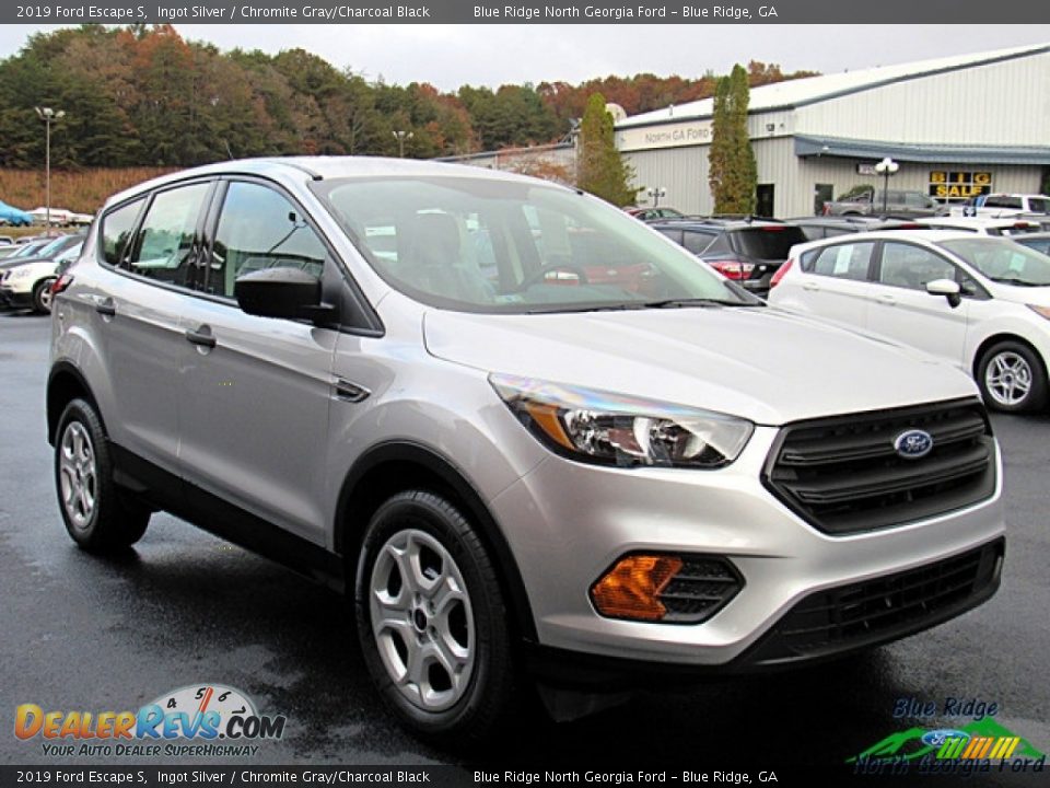 2019 Ford Escape S Ingot Silver / Chromite Gray/Charcoal Black Photo #7