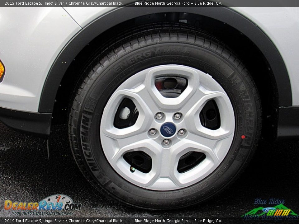 2019 Ford Escape S Ingot Silver / Chromite Gray/Charcoal Black Photo #9