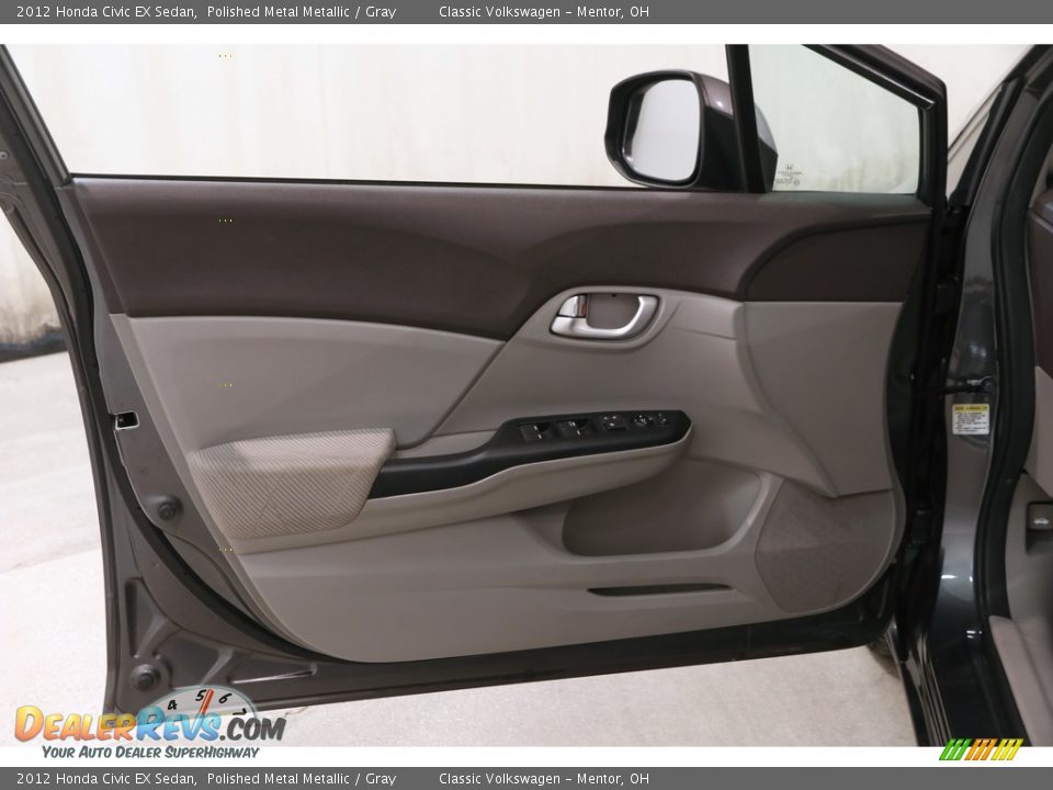 2012 Honda Civic EX Sedan Polished Metal Metallic / Gray Photo #4