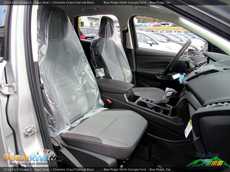 2019 Ford Escape S Ingot Silver / Chromite Gray/Charcoal Black Photo #11