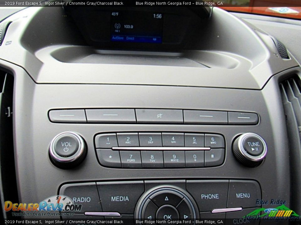 2019 Ford Escape S Ingot Silver / Chromite Gray/Charcoal Black Photo #16