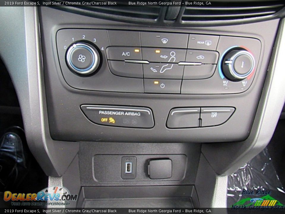 2019 Ford Escape S Ingot Silver / Chromite Gray/Charcoal Black Photo #18