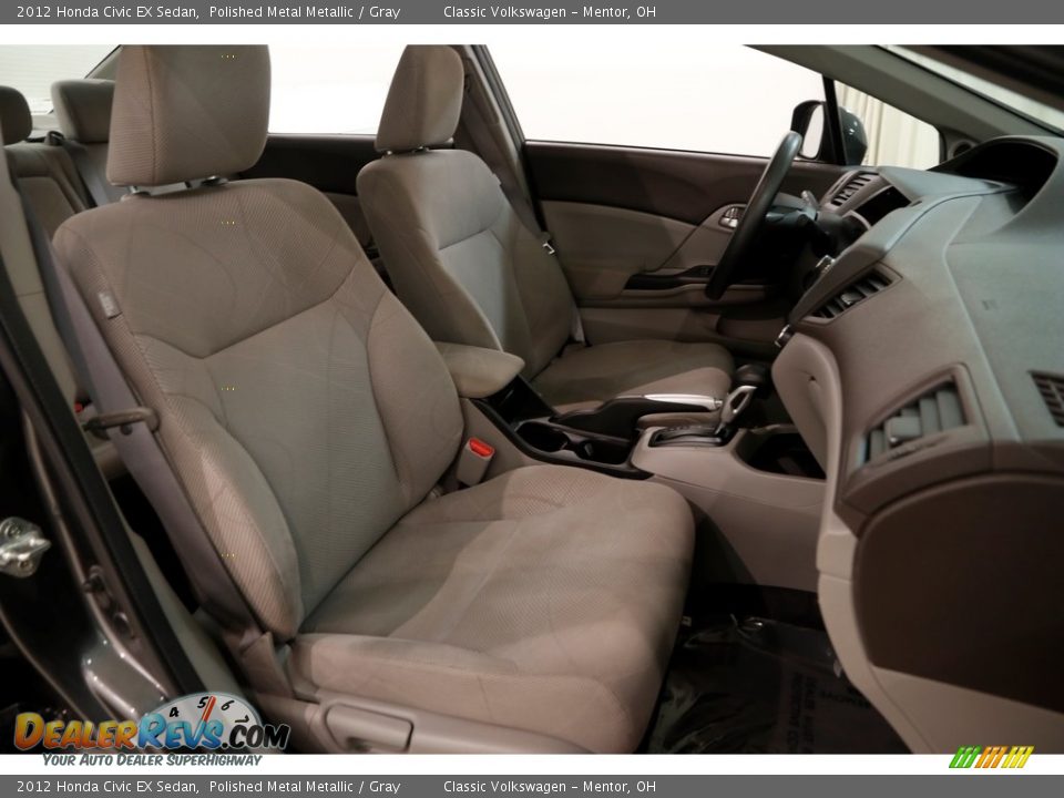 2012 Honda Civic EX Sedan Polished Metal Metallic / Gray Photo #14