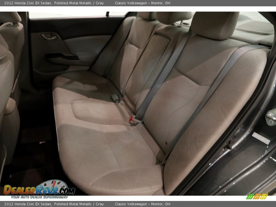 2012 Honda Civic EX Sedan Polished Metal Metallic / Gray Photo #16