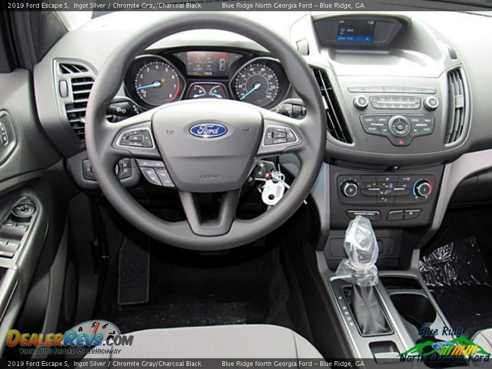 2019 Ford Escape S Ingot Silver / Chromite Gray/Charcoal Black Photo #21