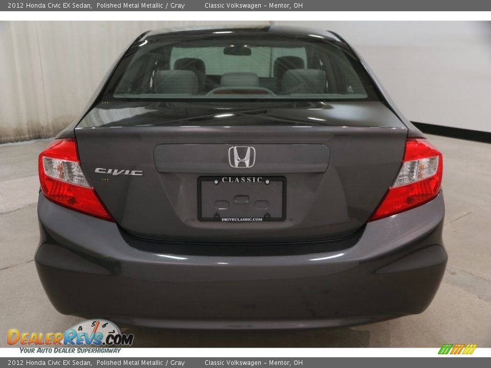 2012 Honda Civic EX Sedan Polished Metal Metallic / Gray Photo #17