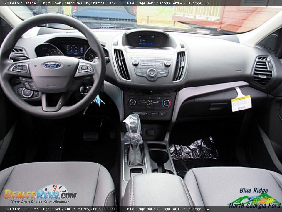 2019 Ford Escape S Ingot Silver / Chromite Gray/Charcoal Black Photo #22