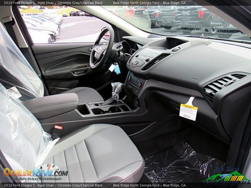 2019 Ford Escape S Ingot Silver / Chromite Gray/Charcoal Black Photo #27