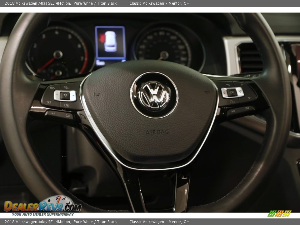 2018 Volkswagen Atlas SEL 4Motion Pure White / Titan Black Photo #6