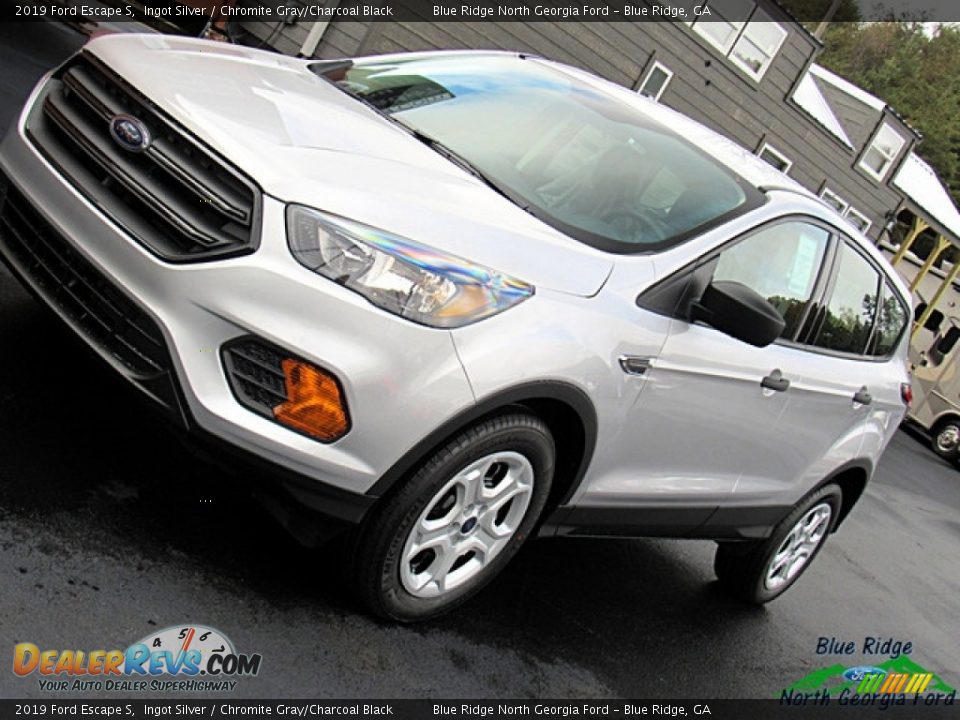 2019 Ford Escape S Ingot Silver / Chromite Gray/Charcoal Black Photo #29