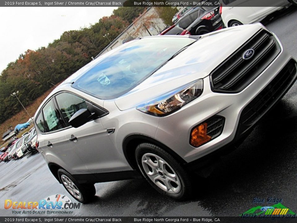 2019 Ford Escape S Ingot Silver / Chromite Gray/Charcoal Black Photo #30