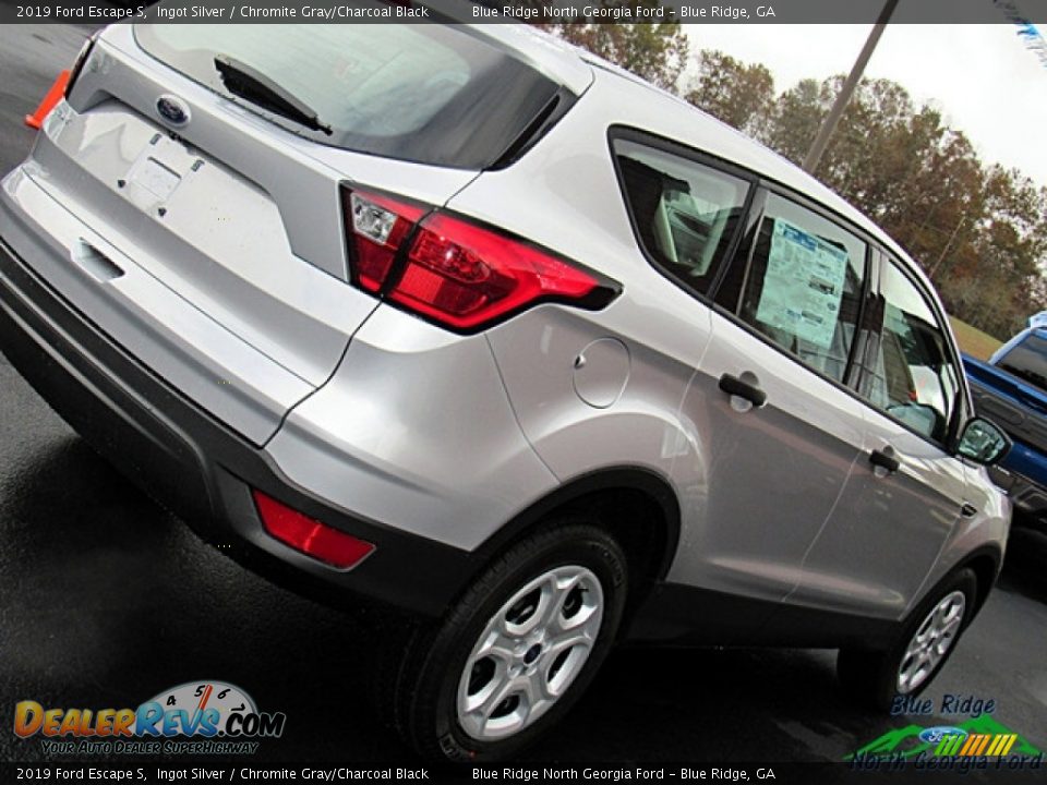 2019 Ford Escape S Ingot Silver / Chromite Gray/Charcoal Black Photo #31
