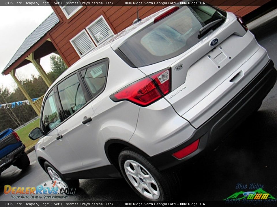 2019 Ford Escape S Ingot Silver / Chromite Gray/Charcoal Black Photo #32