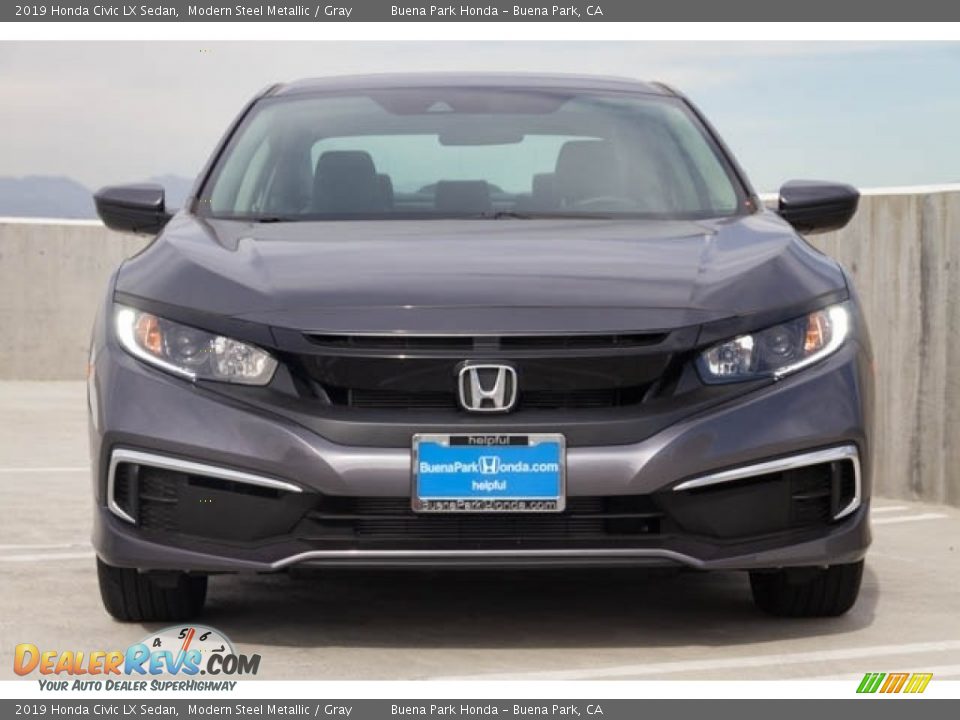 2019 Honda Civic LX Sedan Modern Steel Metallic / Gray Photo #3