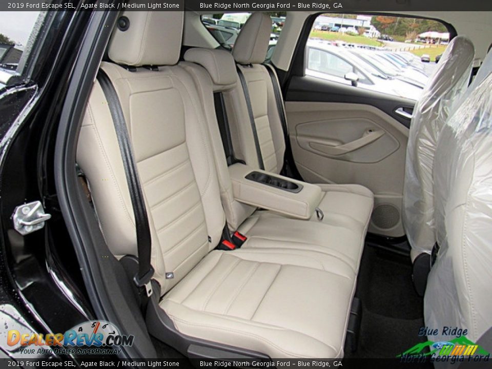 2019 Ford Escape SEL Agate Black / Medium Light Stone Photo #12
