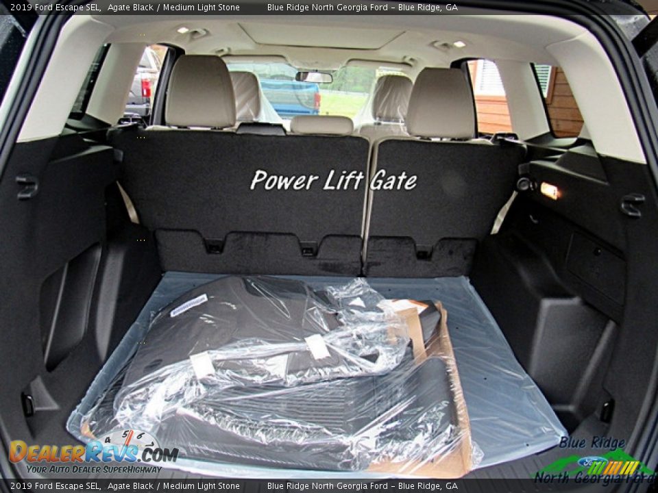 2019 Ford Escape SEL Agate Black / Medium Light Stone Photo #13