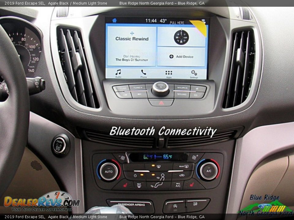 2019 Ford Escape SEL Agate Black / Medium Light Stone Photo #15