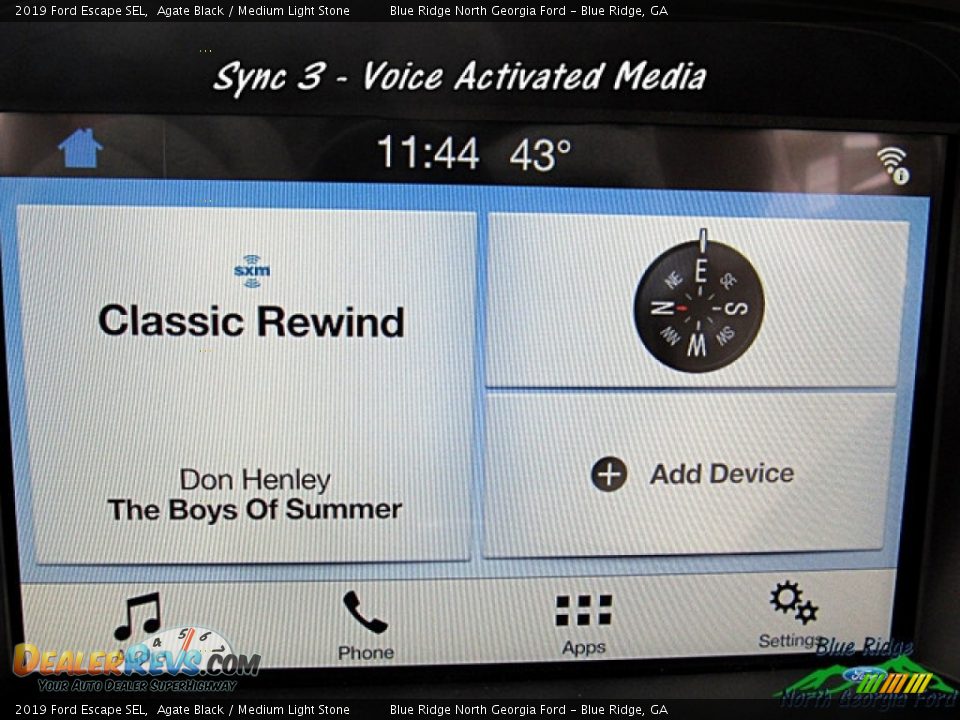 2019 Ford Escape SEL Agate Black / Medium Light Stone Photo #16