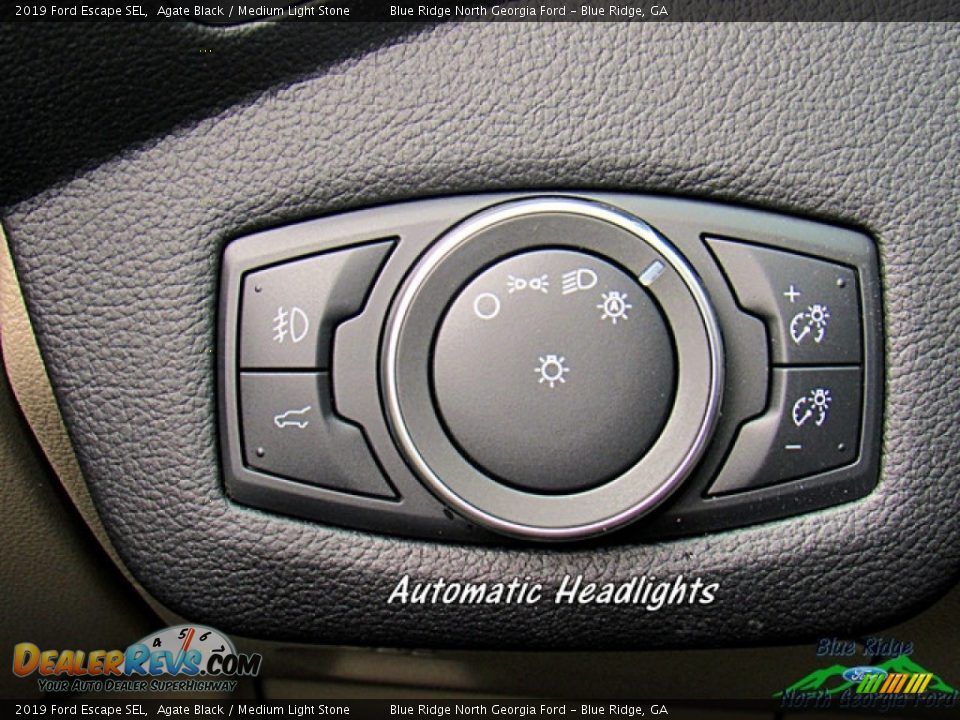 2019 Ford Escape SEL Agate Black / Medium Light Stone Photo #19