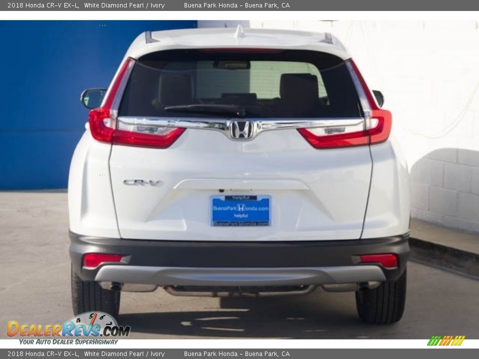 2018 Honda CR-V EX-L White Diamond Pearl / Ivory Photo #6
