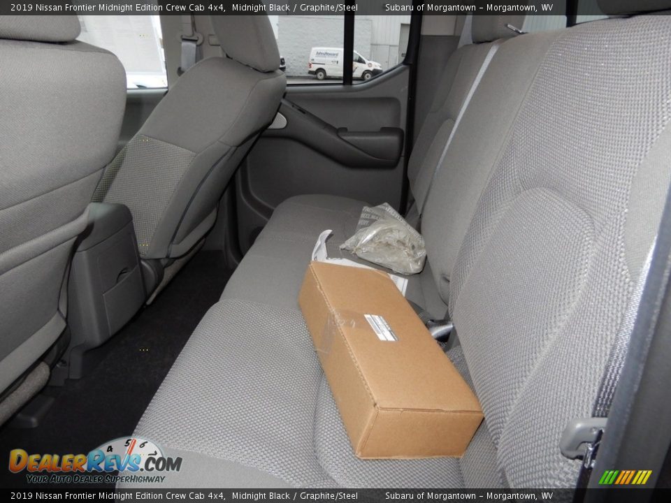 Rear Seat of 2019 Nissan Frontier Midnight Edition Crew Cab 4x4 Photo #11