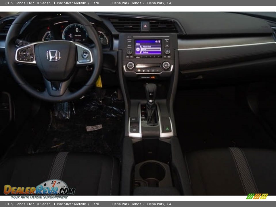 2019 Honda Civic LX Sedan Lunar Silver Metallic / Black Photo #18