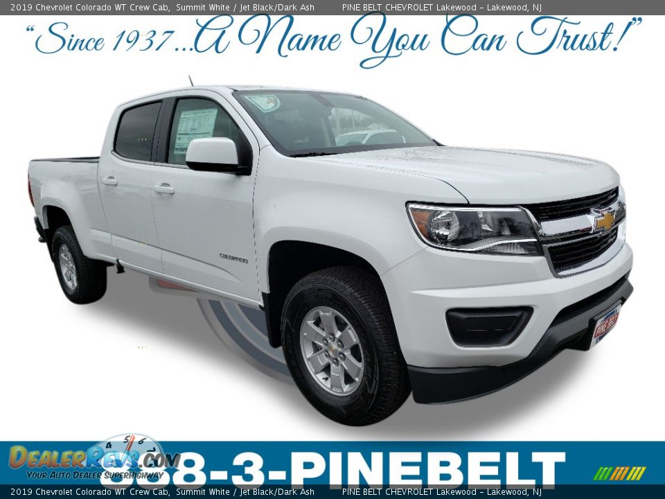 2019 Chevrolet Colorado WT Crew Cab Summit White / Jet Black/Dark Ash Photo #1