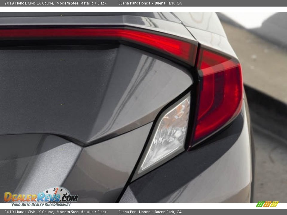 2019 Honda Civic LX Coupe Modern Steel Metallic / Black Photo #8