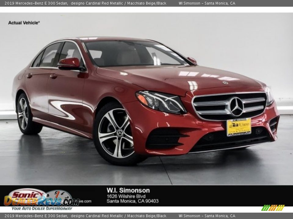 2019 Mercedes-Benz E 300 Sedan designo Cardinal Red Metallic / Macchiato Beige/Black Photo #1