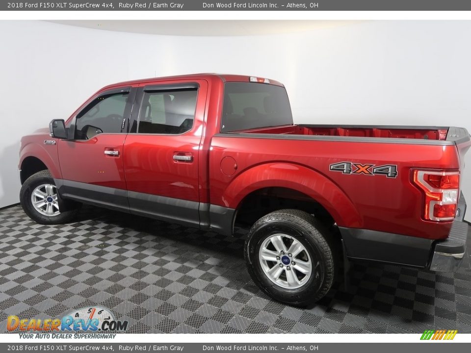 2018 Ford F150 XLT SuperCrew 4x4 Ruby Red / Earth Gray Photo #10