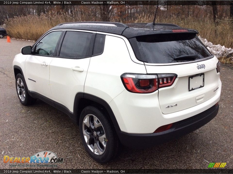 2019 Jeep Compass Limited 4x4 White / Black Photo #4