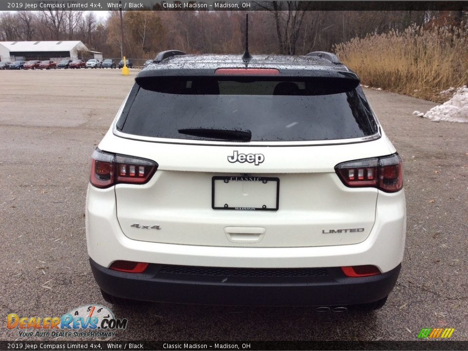 2019 Jeep Compass Limited 4x4 White / Black Photo #5