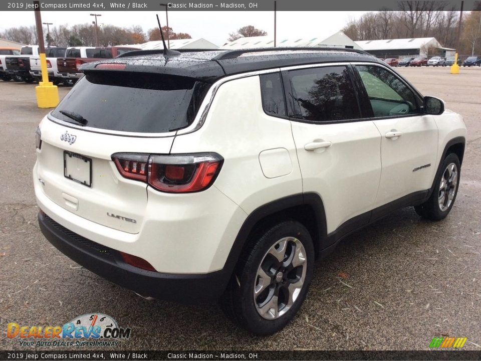 2019 Jeep Compass Limited 4x4 White / Black Photo #6