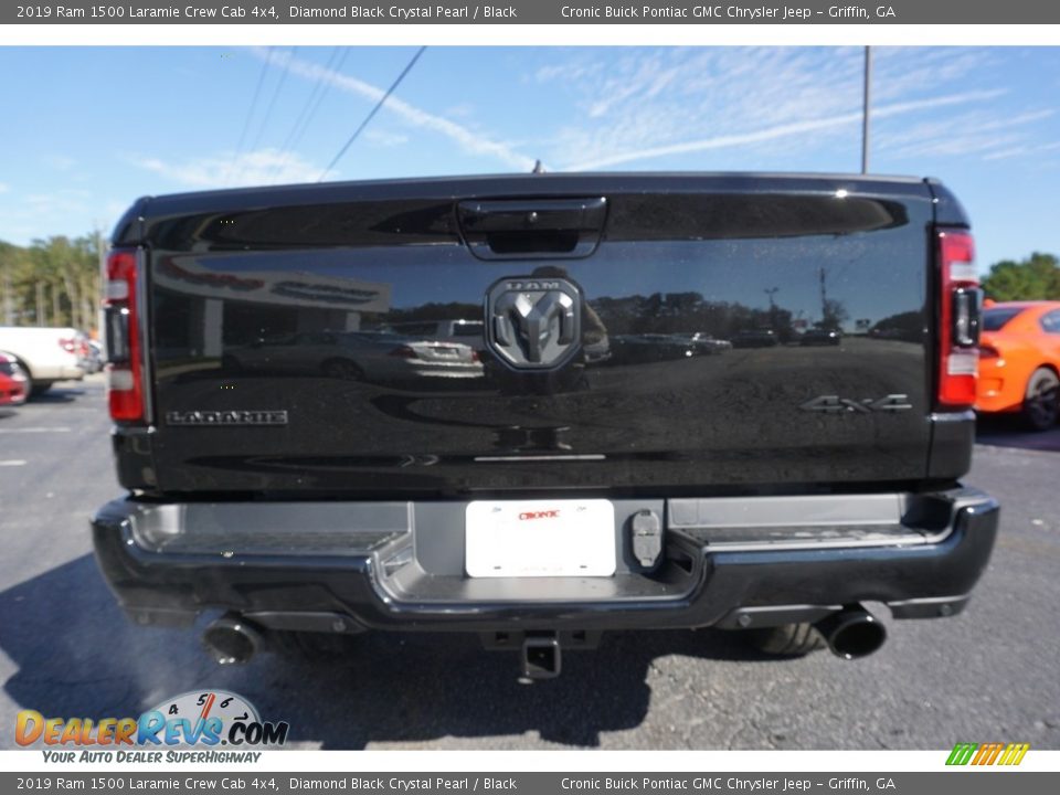 2019 Ram 1500 Laramie Crew Cab 4x4 Diamond Black Crystal Pearl / Black Photo #14