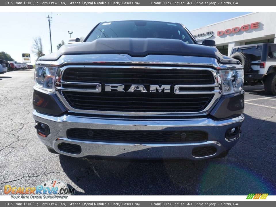 2019 Ram 1500 Big Horn Crew Cab Granite Crystal Metallic / Black/Diesel Gray Photo #2