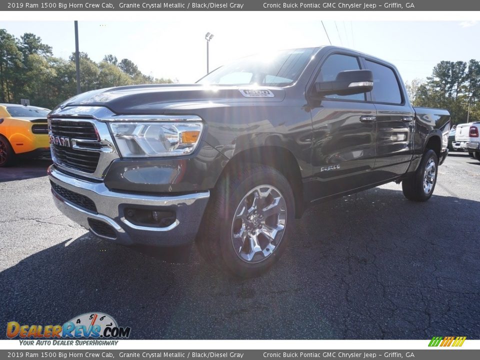 2019 Ram 1500 Big Horn Crew Cab Granite Crystal Metallic / Black/Diesel Gray Photo #3
