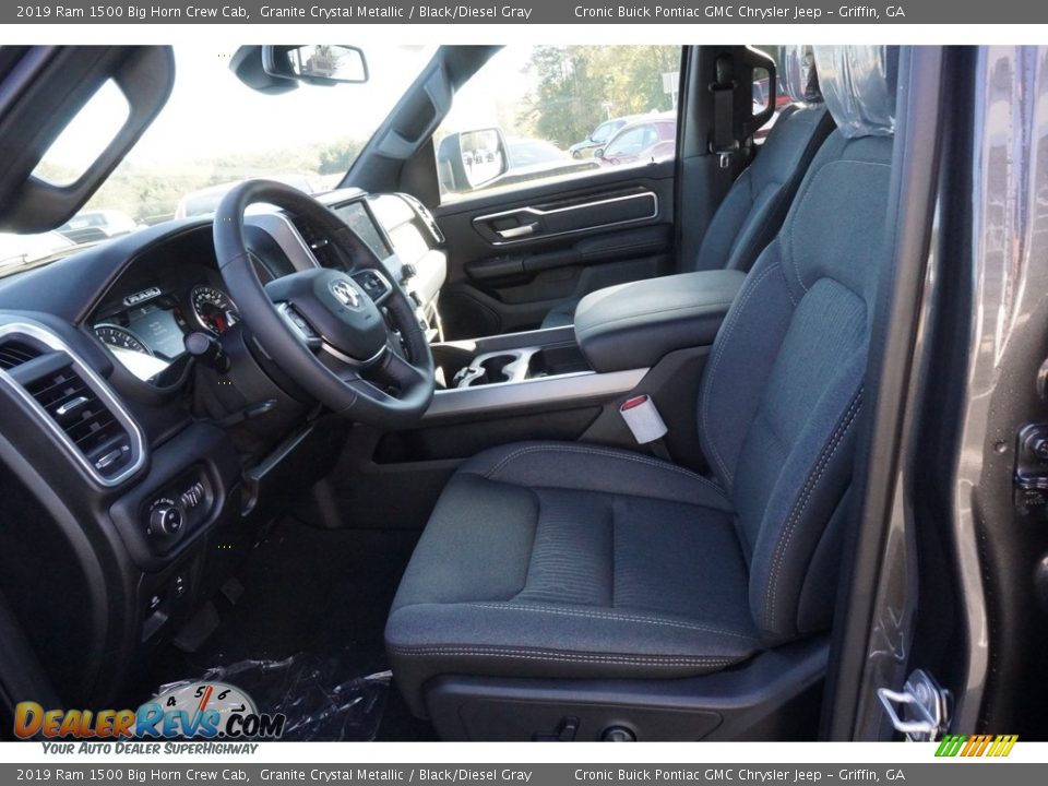 2019 Ram 1500 Big Horn Crew Cab Granite Crystal Metallic / Black/Diesel Gray Photo #5