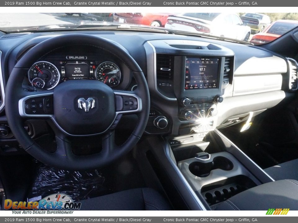 2019 Ram 1500 Big Horn Crew Cab Granite Crystal Metallic / Black/Diesel Gray Photo #6