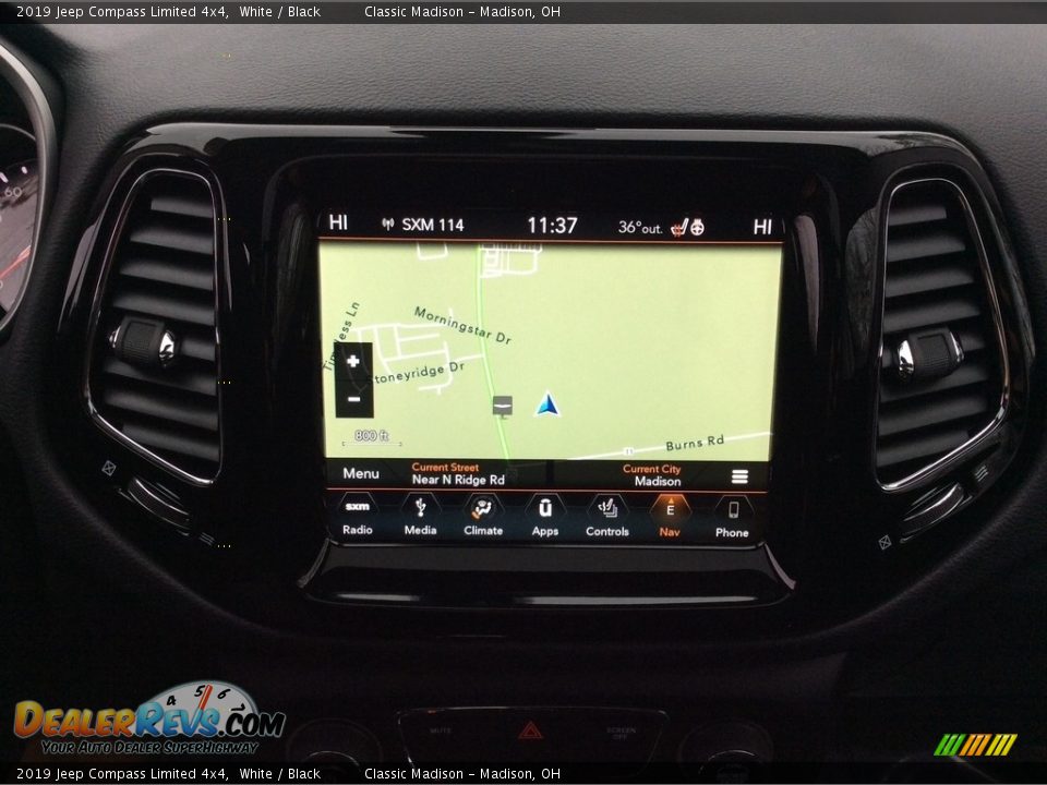 2019 Jeep Compass Limited 4x4 White / Black Photo #15