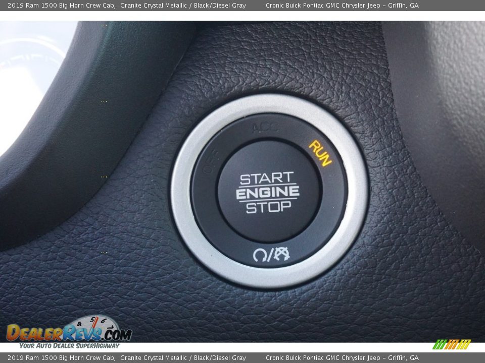2019 Ram 1500 Big Horn Crew Cab Granite Crystal Metallic / Black/Diesel Gray Photo #8