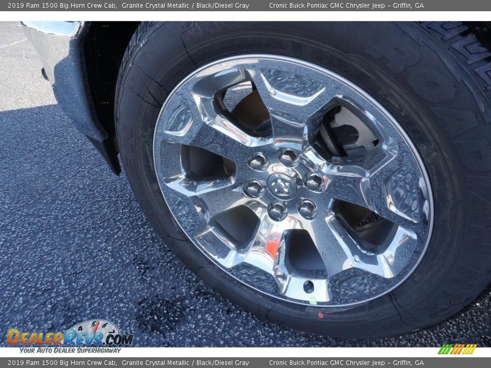 2019 Ram 1500 Big Horn Crew Cab Granite Crystal Metallic / Black/Diesel Gray Photo #9